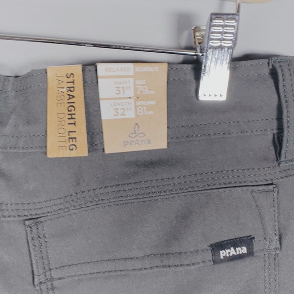 Prana Stretch Zion Pant II Mens 31x32 Dark Iron Cargo Pants Hiking Outdoor - Picture 10 of 16